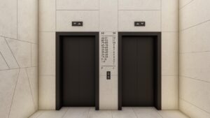 ЖК Скайлайн визуализация лифтов второй блок-секции