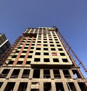 ЖК Skyline процесс строительства апрель 2023 года